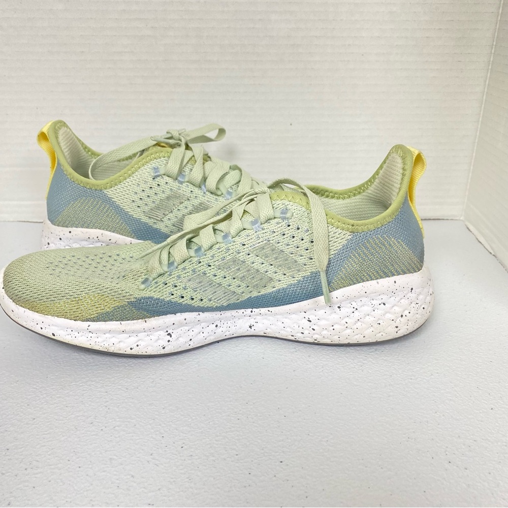 adidas Fluidflow 2.0 Women’s Size 7.5 Bounce Running Shoe Linen Green/Gray - Picture 6 of 11